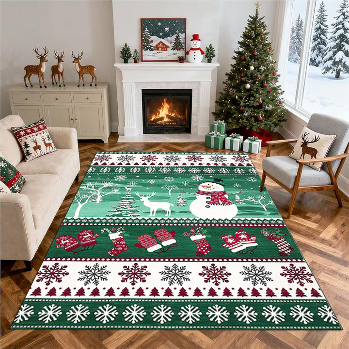 Christmas-Themed Decorative Area Rug Bowlift