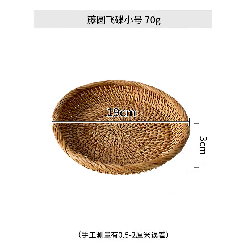 Ladies chic round basket made of natural willow material Bowlift