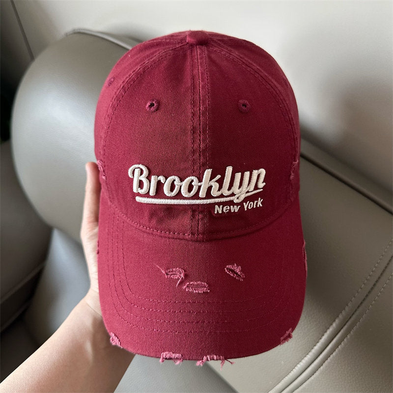 Men's Distressed Brooklyn Baseball Cap Bowlift