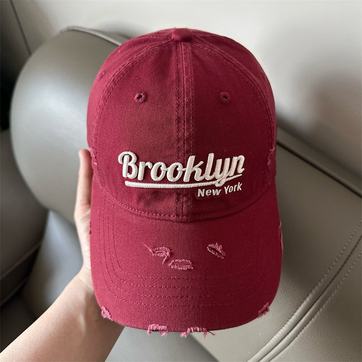 Men's Distressed Brooklyn Baseball Cap Bowlift