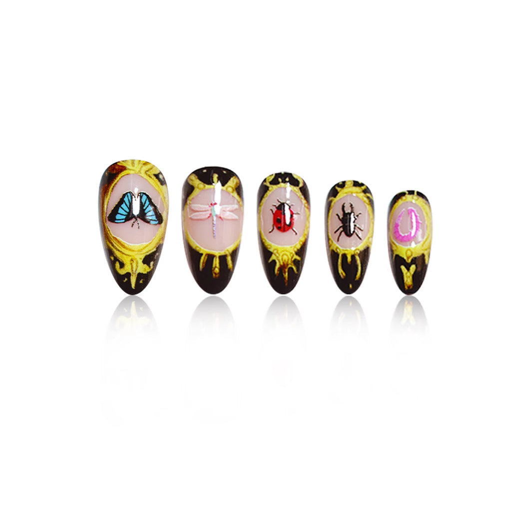 Artistic Insect-Themed Nail Art Extensions Bowlift