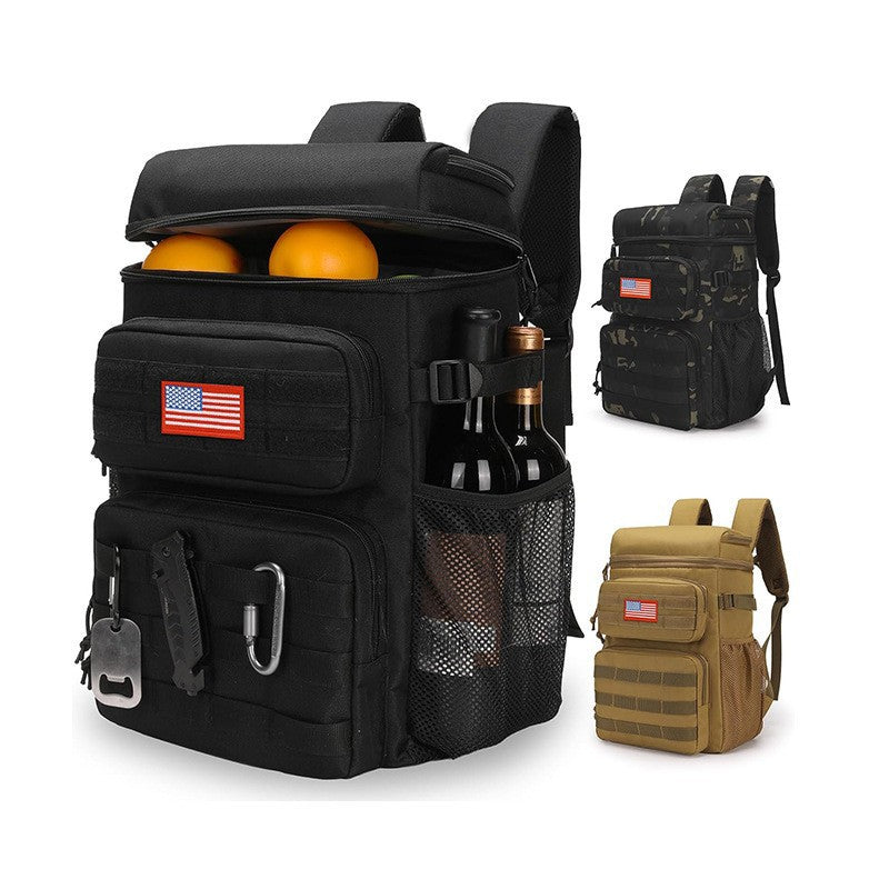 Multifunctional Insulated Backpack with Beverage Compartment Bowlift