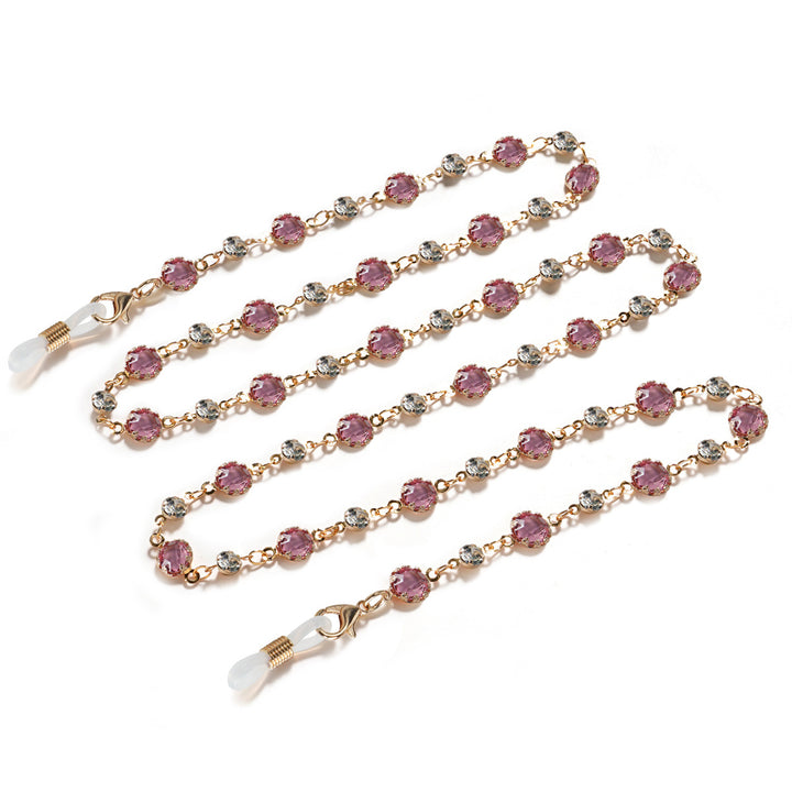 Elegant Gemstone Eyewear Chain Bowlift