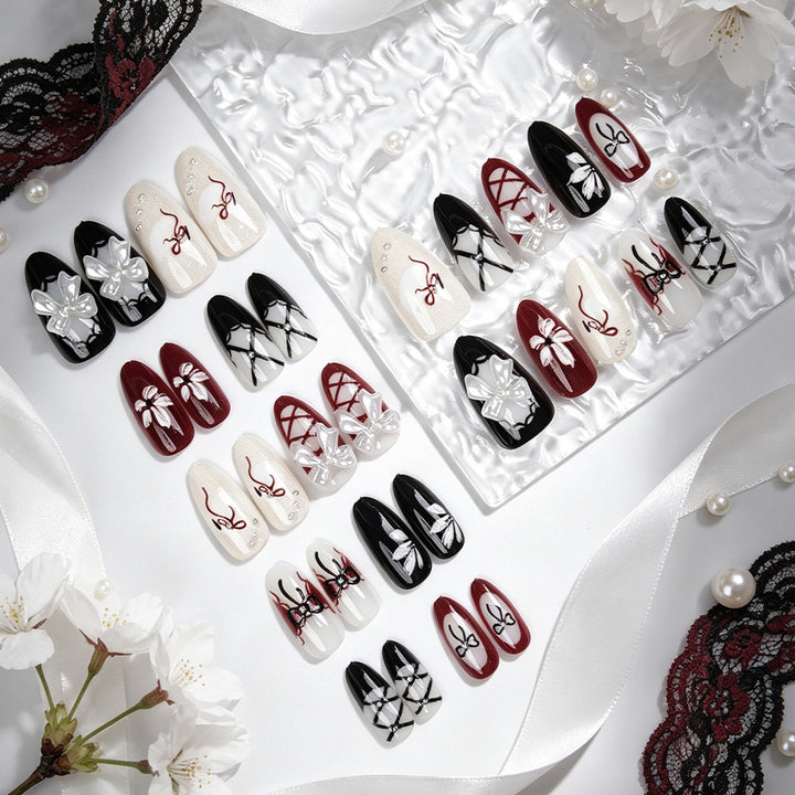 Acrylic nail set with exclusive designs Bowlift