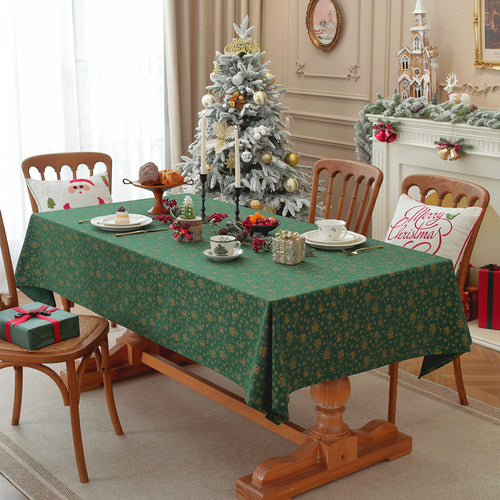 Festive Floral Print Table Cover