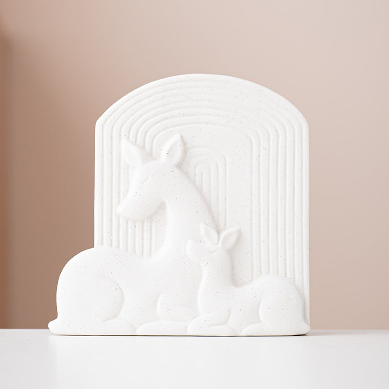 Abstract Deer Sculpture