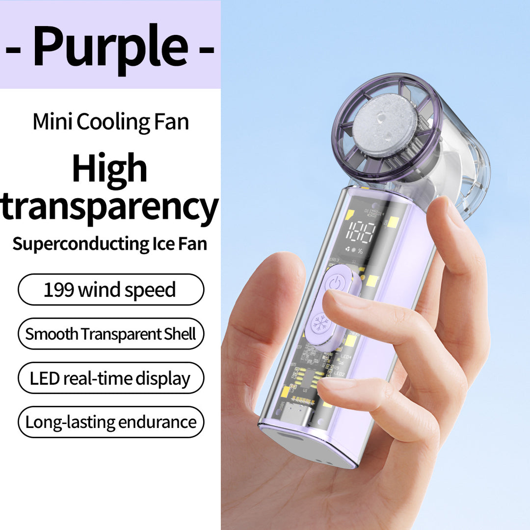 Unisex Pocket-Sized High-Speed Cooling Fan Bowlift