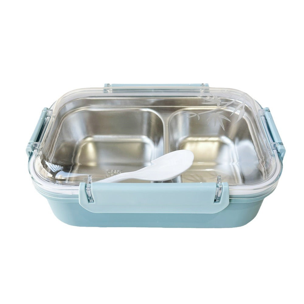 Dual-Compartment Stainless Steel Lunch Box