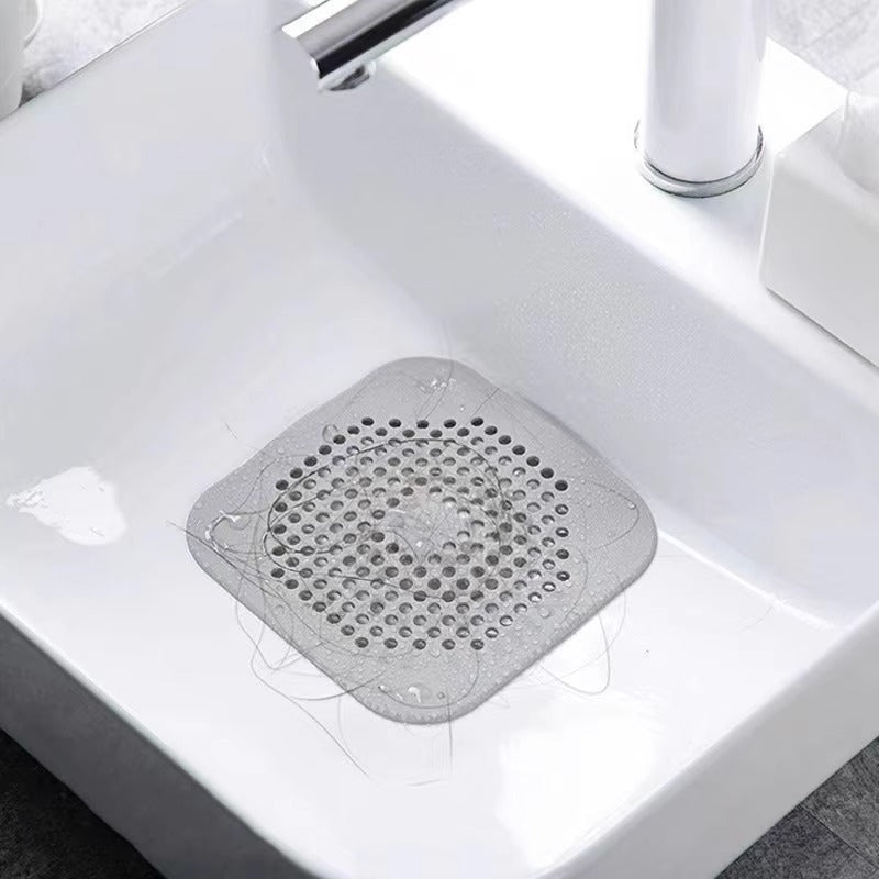 Flexible silicone sink drain strainer cover with anti-clog perforated design Bowlift