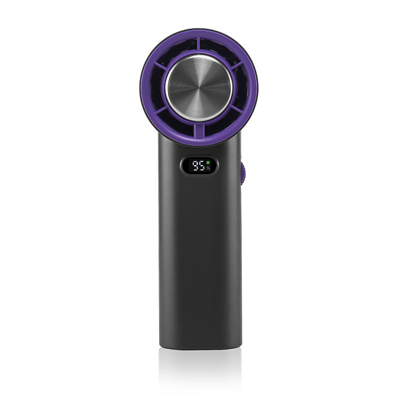 Ladies portable mini fan with USB charging function and digital display Bowlift