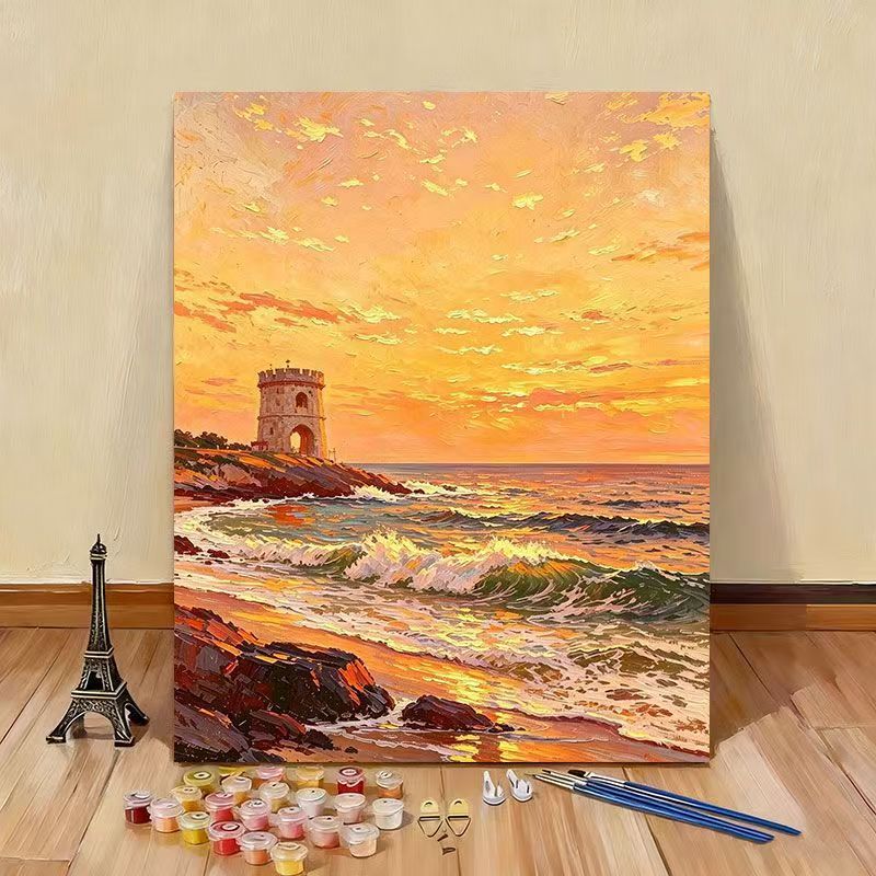 DIY Ocean Wave Landscape Painting Kit Bowlift