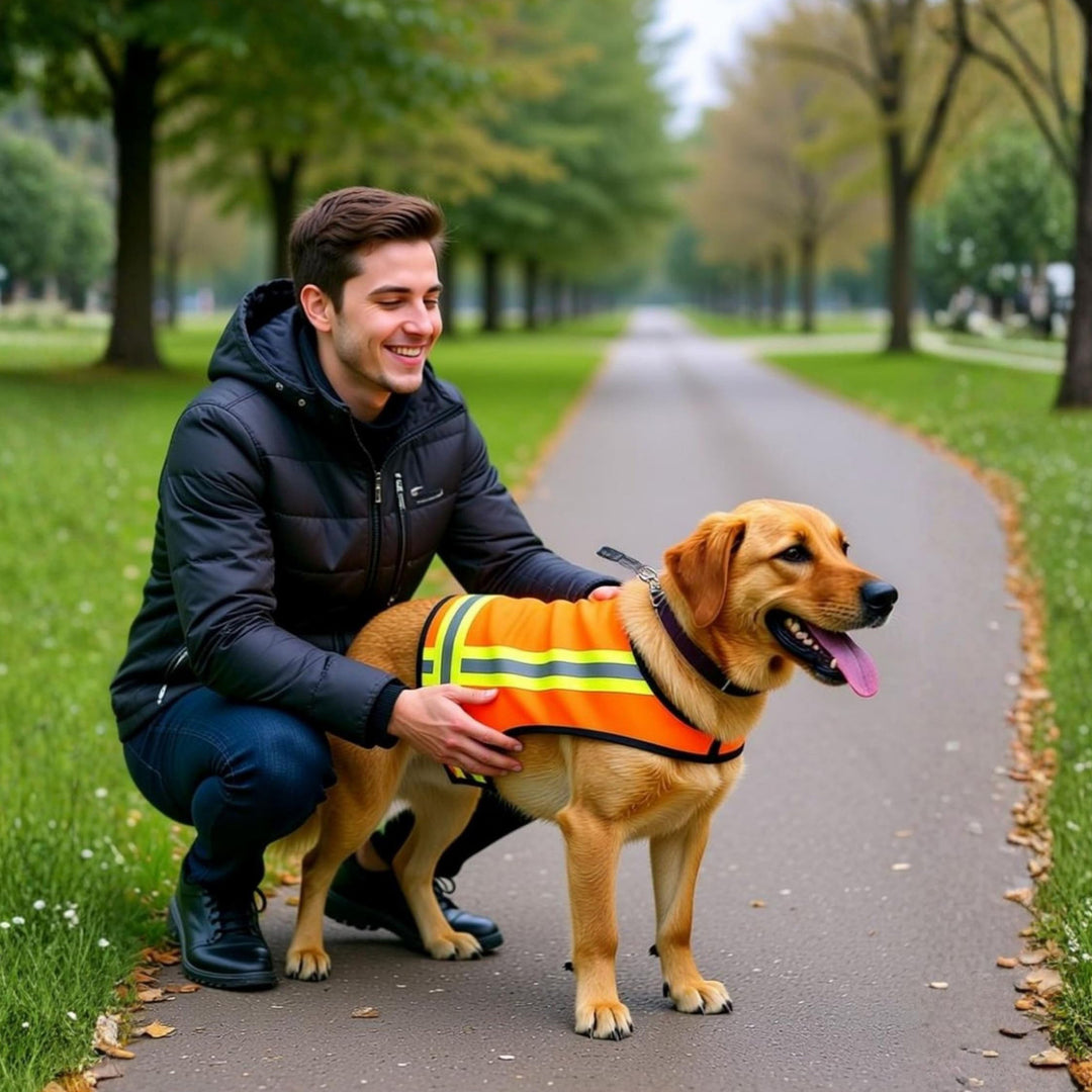 Unisex safety vest for dogs by Bowlift