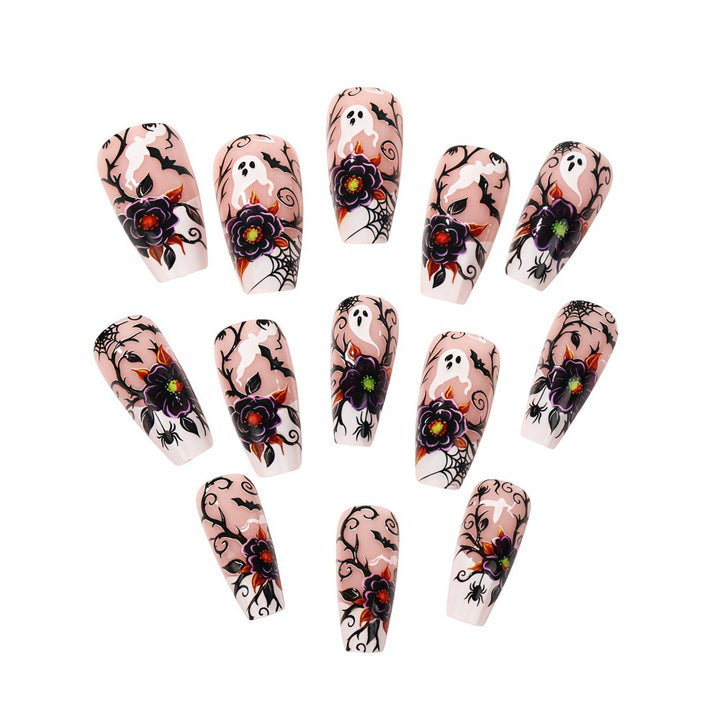 Artificial nails with original Halloween motif Bowlift
