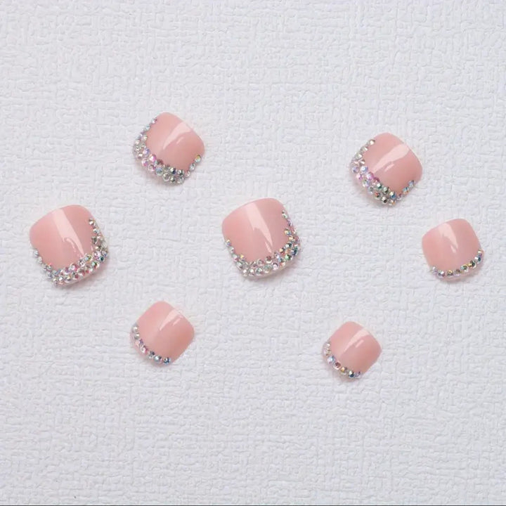 Nail art set with sparkling rhinestone decorations Bowlift