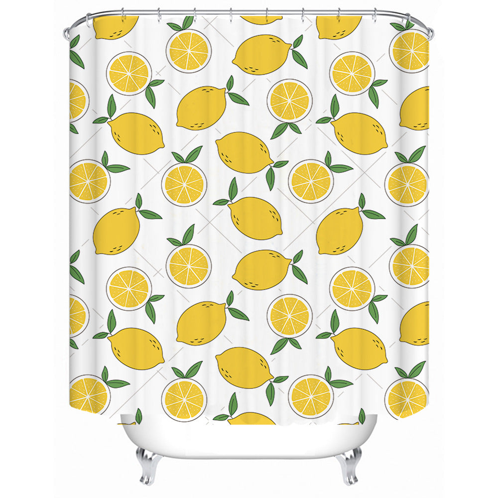 Decorative Bathroom Shower Curtain Bowlift