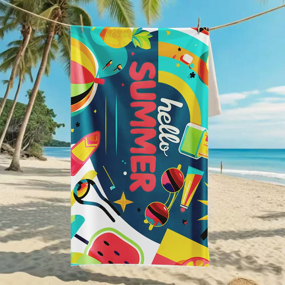 Women's beach towel with creative golf theme Bowlift