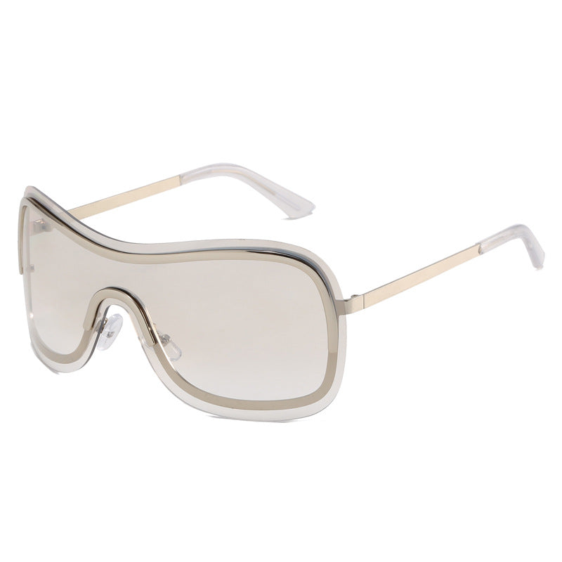 Women's large round sunglasses with elegant metal frame Bowlift