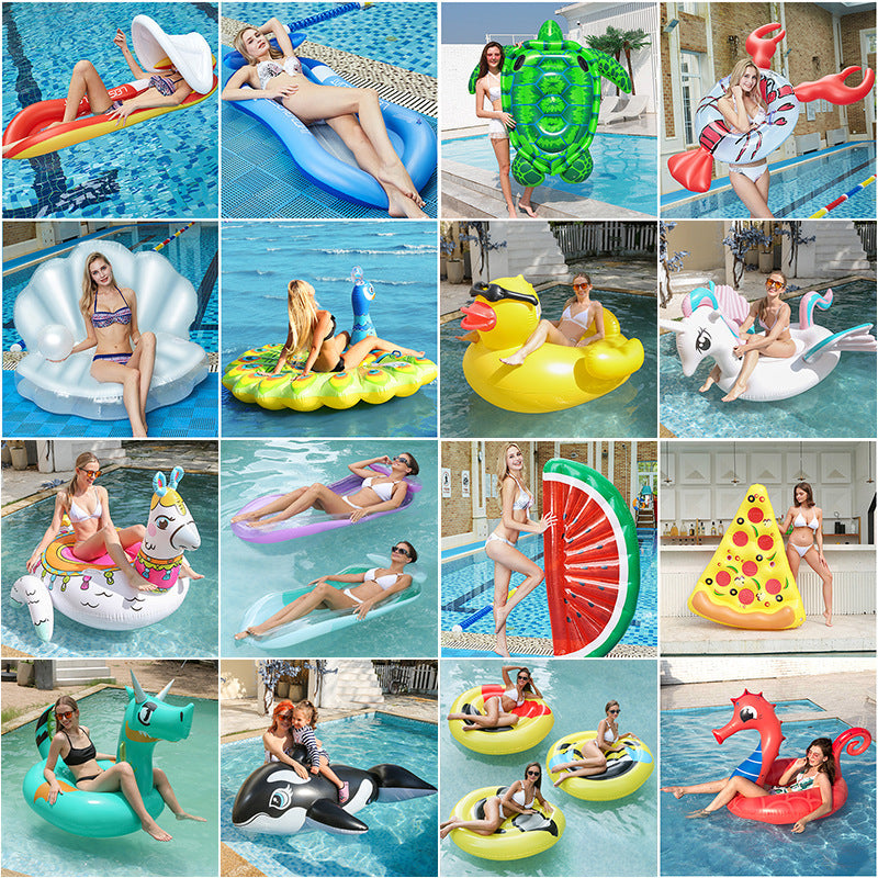 Women's Inflatable Swimming Ring with Watermelon Design Bowlift