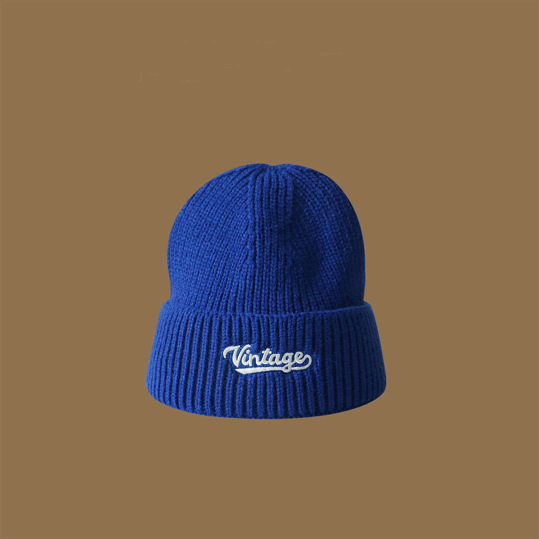 Vintage-Style Knitted Beanie