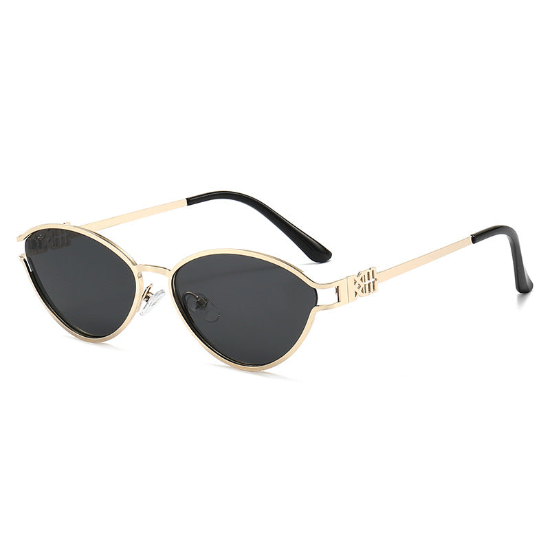 Elegant Angular Cat-Eye Sunglasses