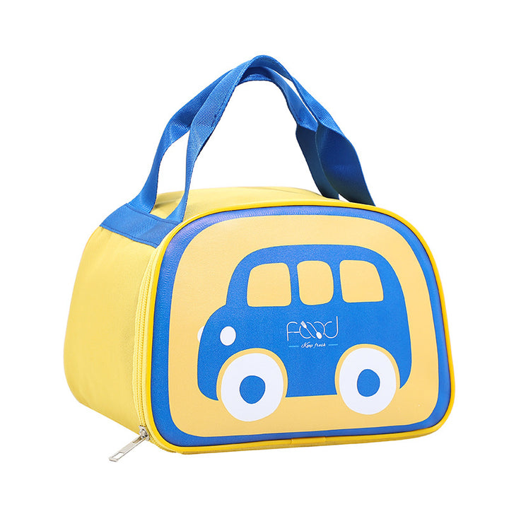 Insulated lunch bag with cheerful vehicle design Bowlift