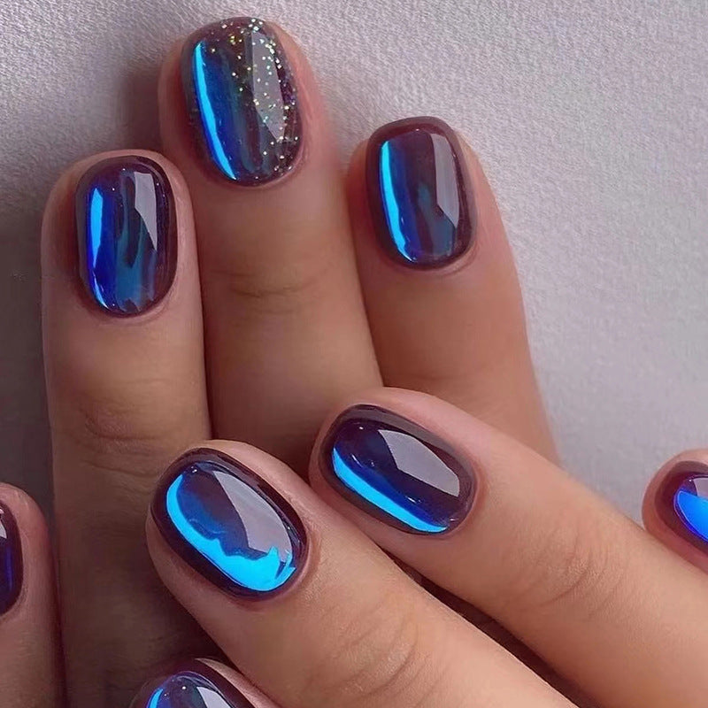Glossy Gel Nail Extensions Bowlift