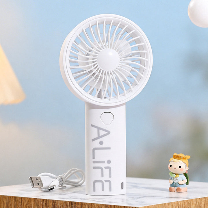 Women's Portable USB Hand Fan with Adjustable Fan Speed Bowlift