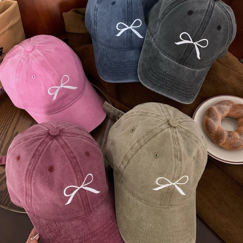 Women's Casual Embroidered Baseball Hat Bowlift
