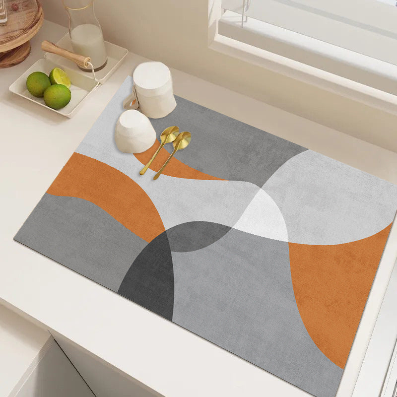 Playful Textured Kitchen Mat Bowlift