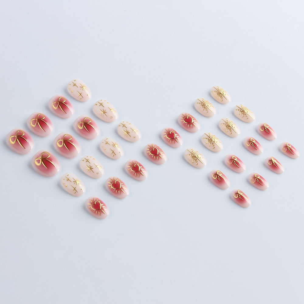 Heart-Embellished Nail Art Set Bowlift