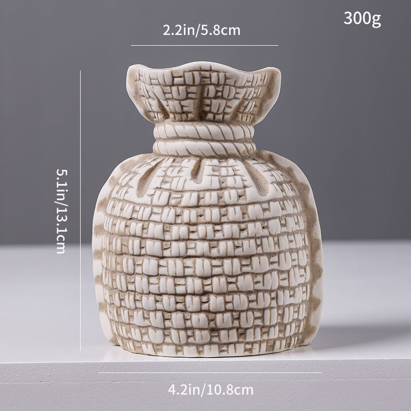 Textured Decorative Ceramic Vase