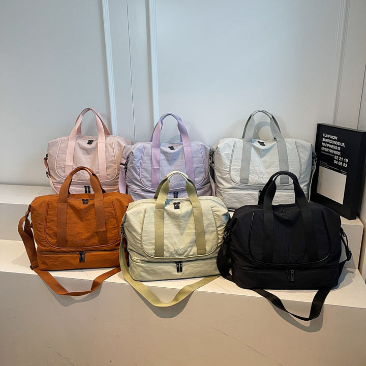 Sporty Travel Bag With Innovative Storage Bowlift