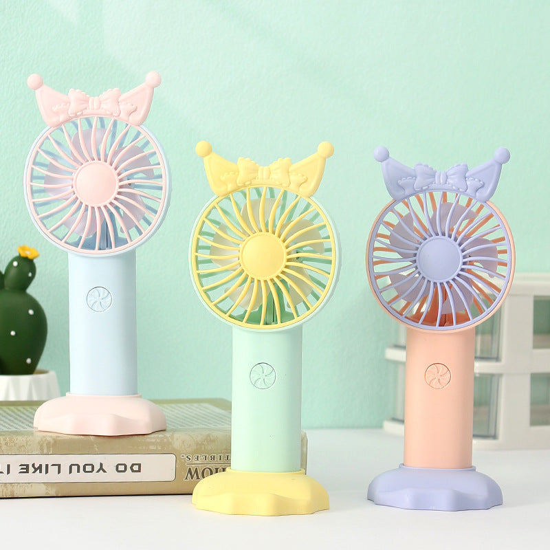 Ladies Portable Hand Fan with Playful Design Bowlift