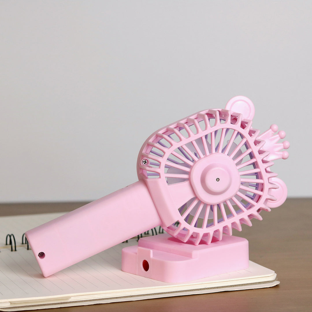 Unisex Portable Hand Fan with Cute Animal Design Bowlift