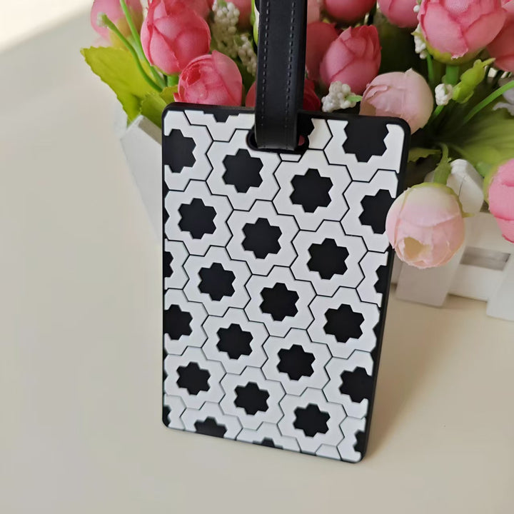 Unisex luggage tag in creative Tetris design Bowlift