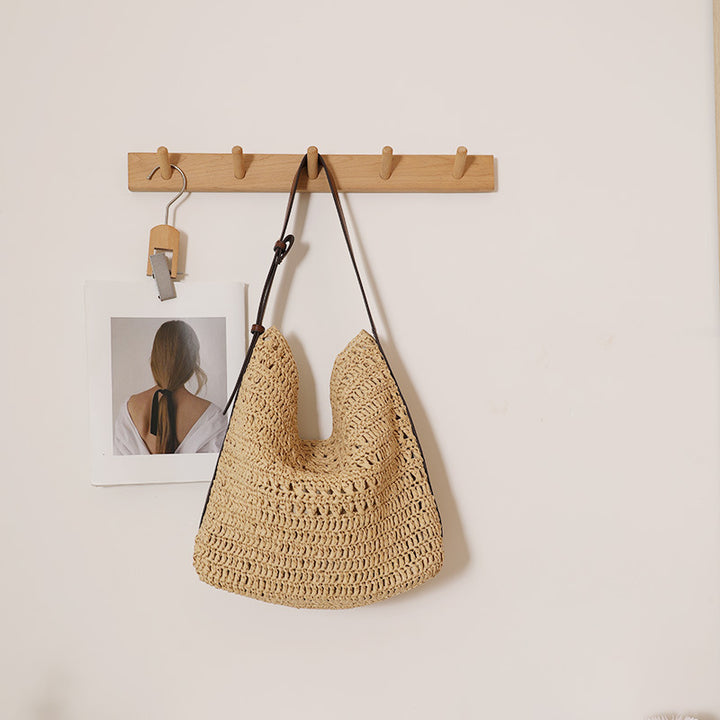 Handmade Shoulder Bag in Modern Natural Design Bowlift
