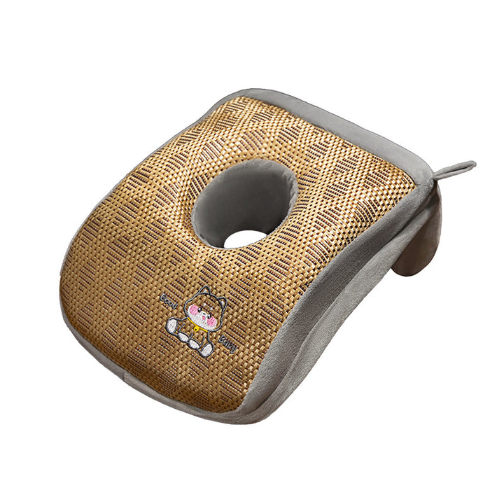 Plush Neck Support Pillow with Ergonomic Cutout Bowlift
