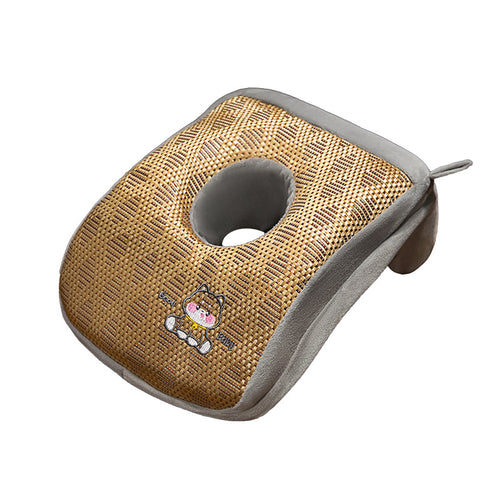 Plush Neck Support Pillow with Ergonomic Cutout Bowlift