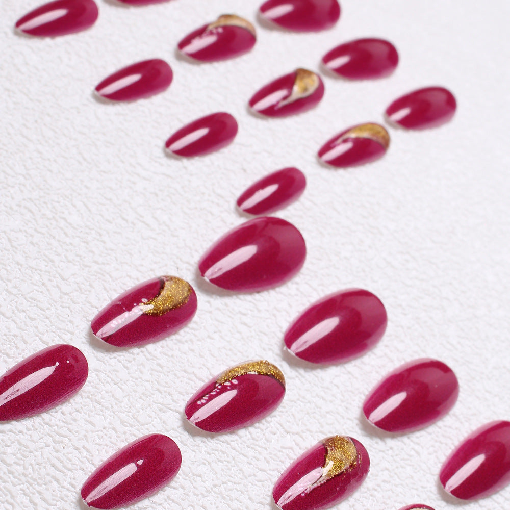 Elegant Stiletto Press-On Nail Art Bowlift