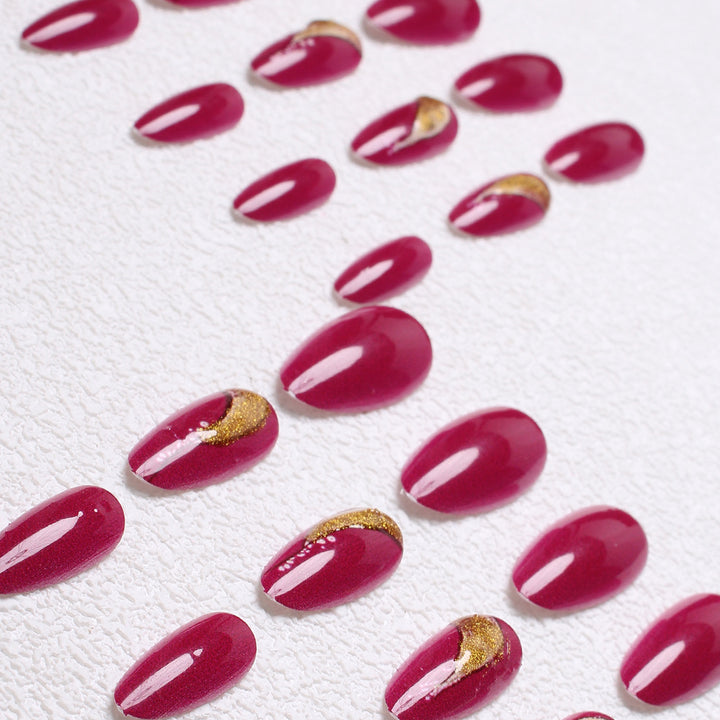 Elegant Stiletto Press-On Nail Art Bowlift