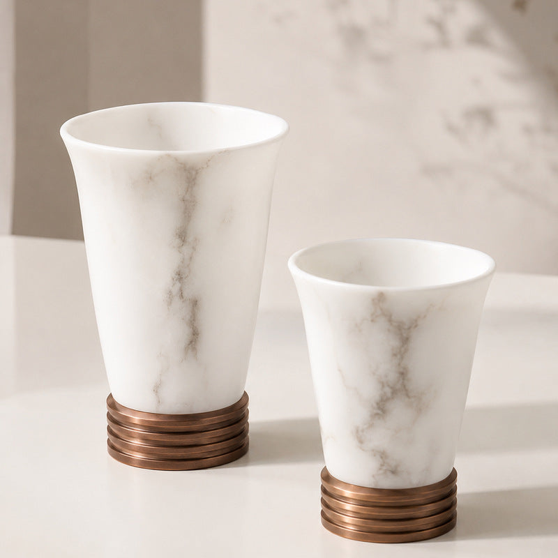 Elegant Marble Candle Holders
