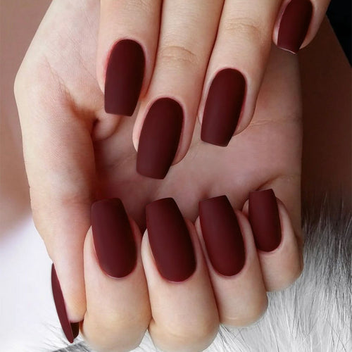Premium Matte Long-Lasting Press-On Nails Bowlift