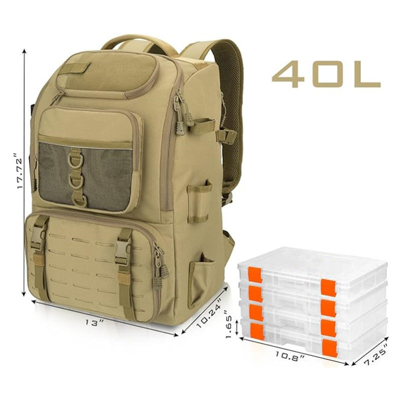 Tactical Fishing Backpack Bowlift