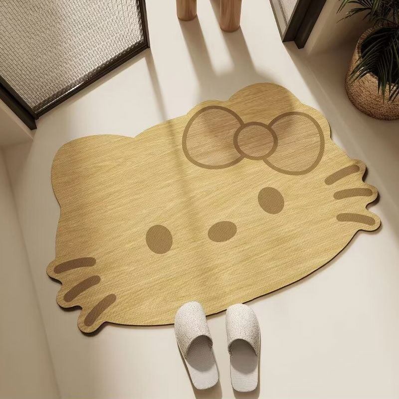 Cute Cat-Shaped Area Rug