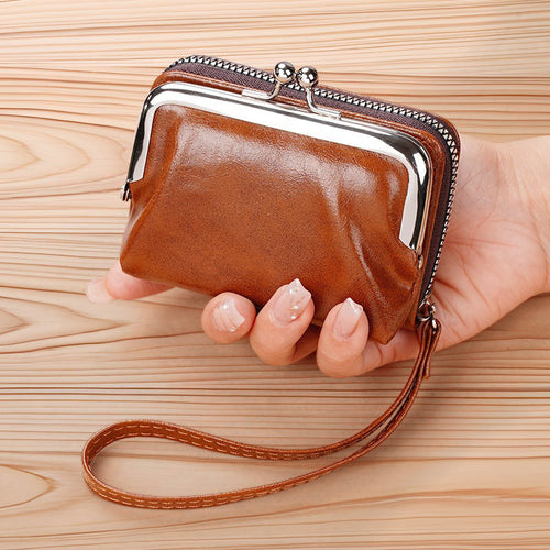 Vintage Leather Coin Pouch