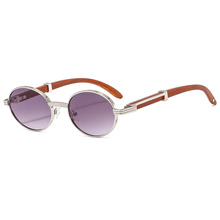 Vintage-Inspired Circular Sunglasses with Luxurious Golden Accents Bowlift