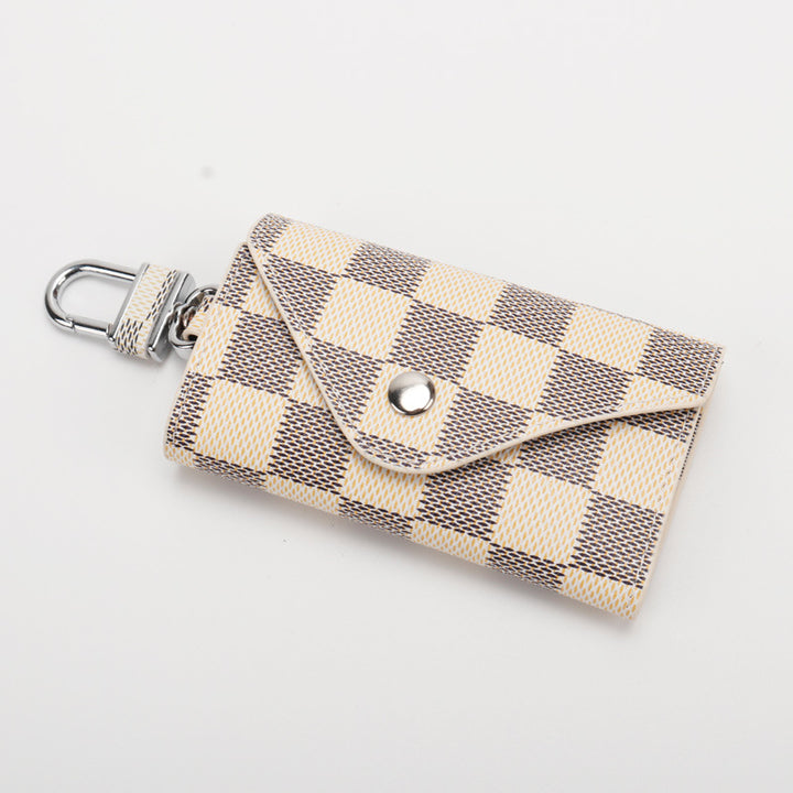 Checkered Pattern Keychain Wallet Bowlift