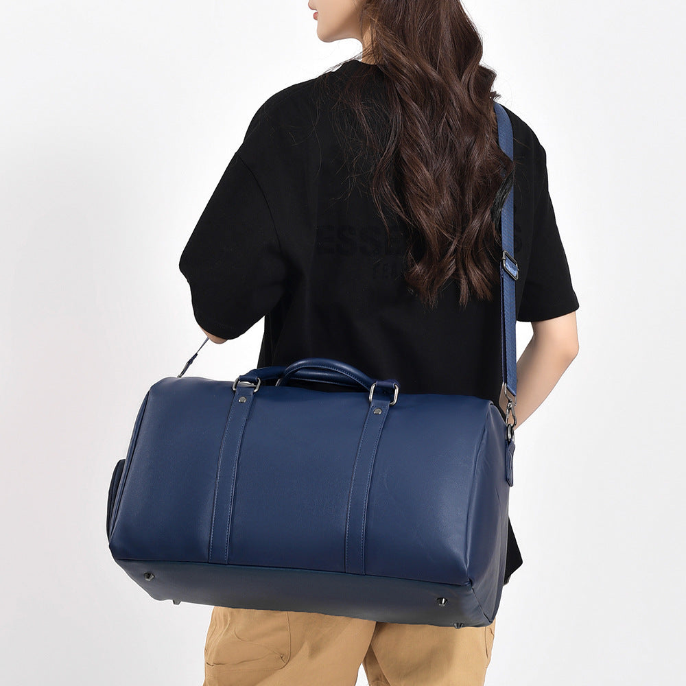 Premium Leather Travel Duffel Bowlift