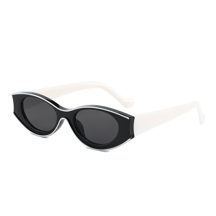 Women's Cat-Eye Sunglasses with Contrasting Frame Design Bowlift