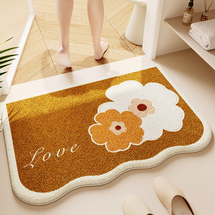 Soft Textured Bathroom Rug Bowlift